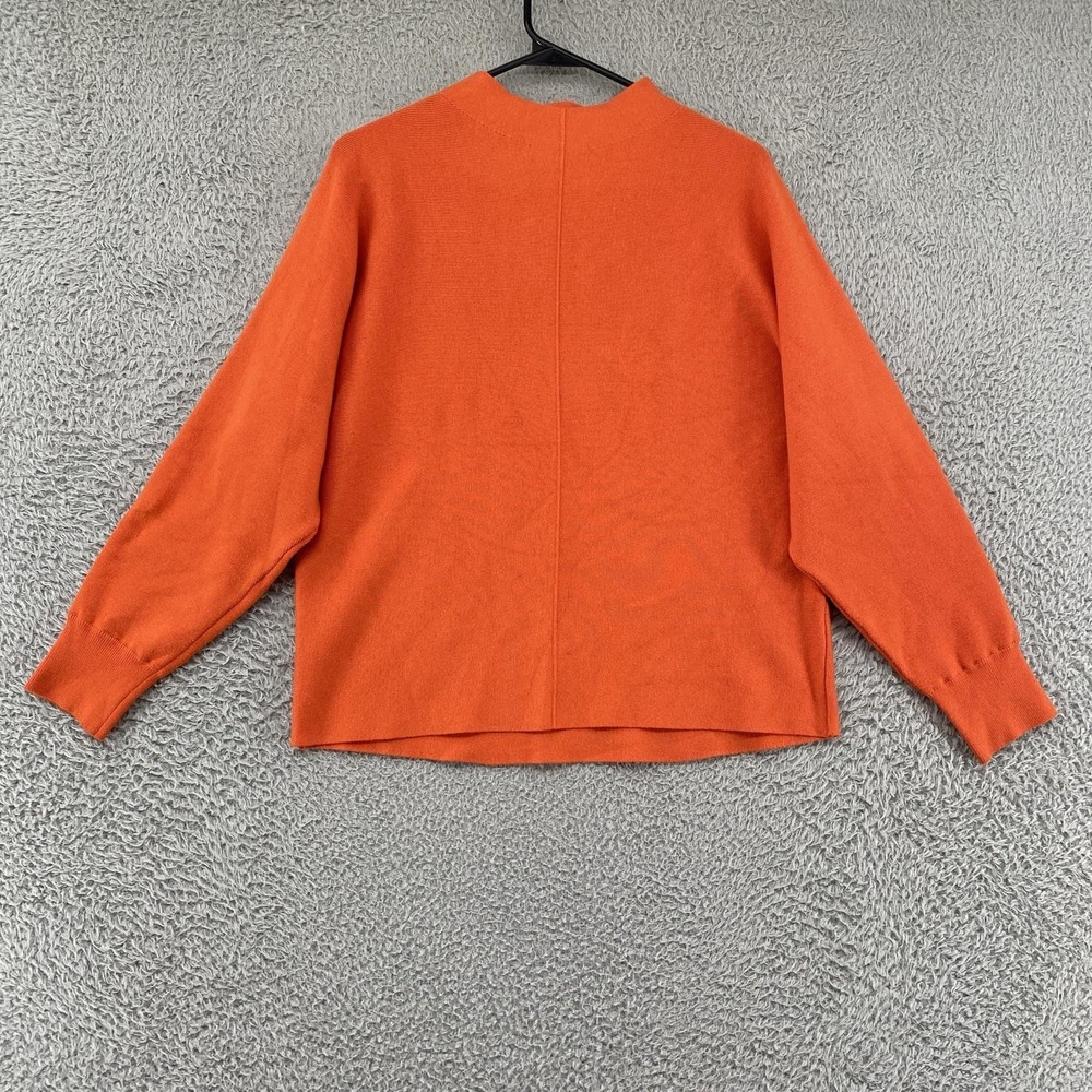 Saturday Sunday Anthropologie Sweater Womens XS Orange Funnel Neck Knit
